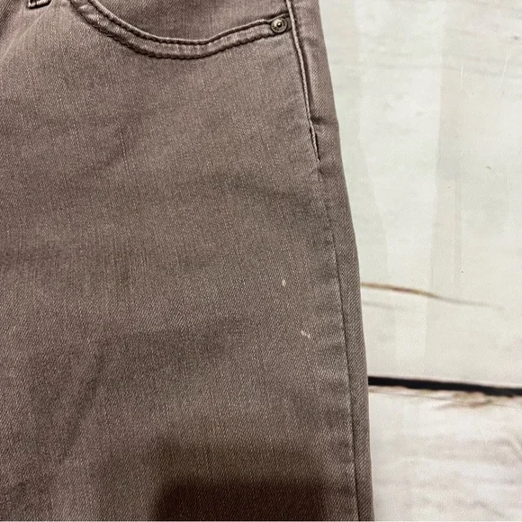 FREE PEOPLE women’s skinny ankle jeans in brown mid rise size 25 euc - Picture 13 of 16